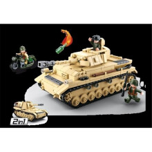 Sluban WWII Panzer IV Tank Building Brick Kit (543 pcs)