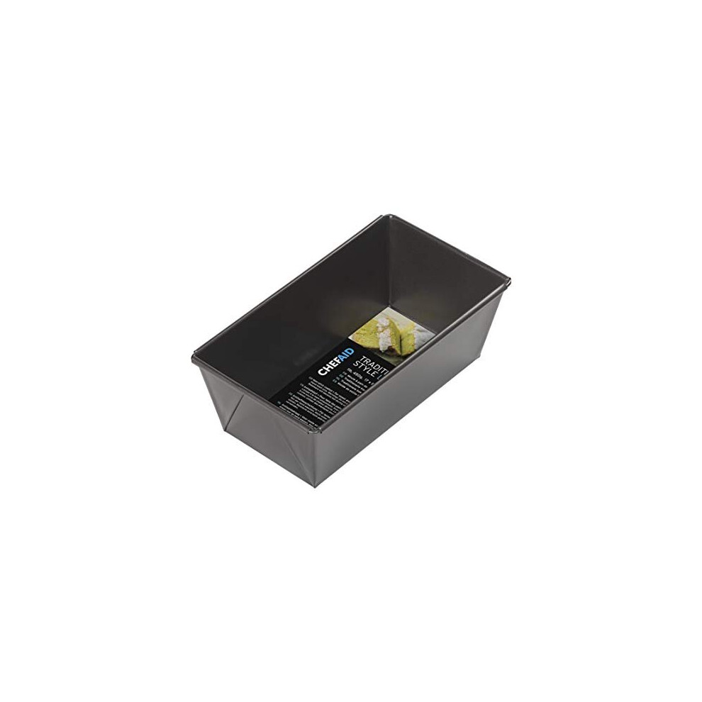 Chef Aid 2lb Non-Stick Folded Loaf Pan, Measures 17cm x 8cm x 7cm and Perfect Bread and Cake