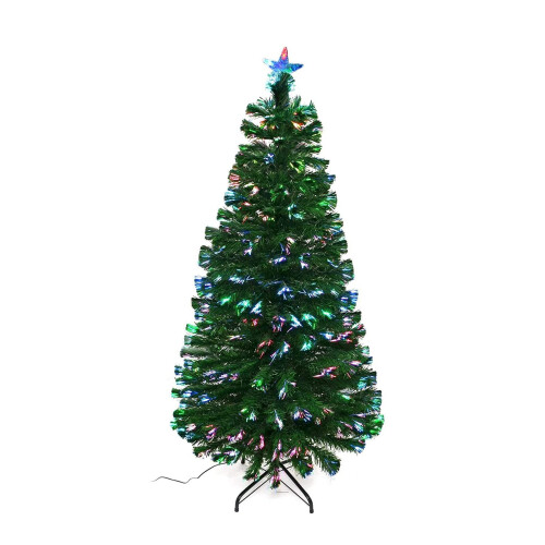 (2ft ) AAMEN Green Artificial Fibre Optic Christmas Tree 1