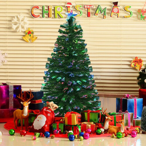 (2ft ) AAMEN Green Artificial Fibre Optic Christmas Tree 2