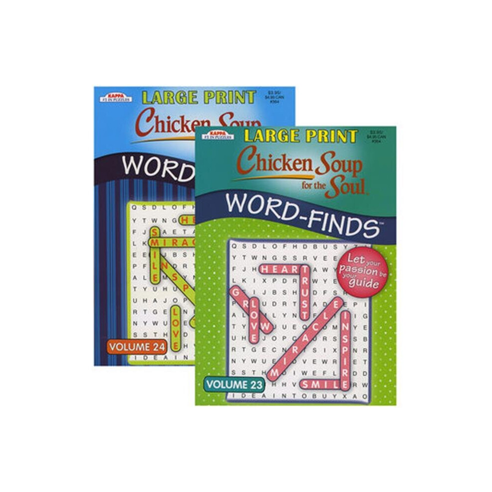 DDI  KAPPA Large Print Chicken Soup For The Soul Word Finds Puzzle Book Case of 48