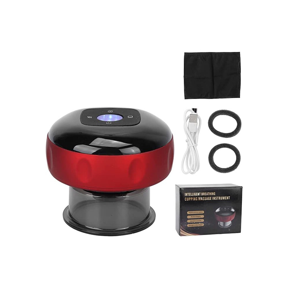 Yuyte Red Electric Cupping Therapy Massager Machine Massage Device For Pain Relief(Red)
