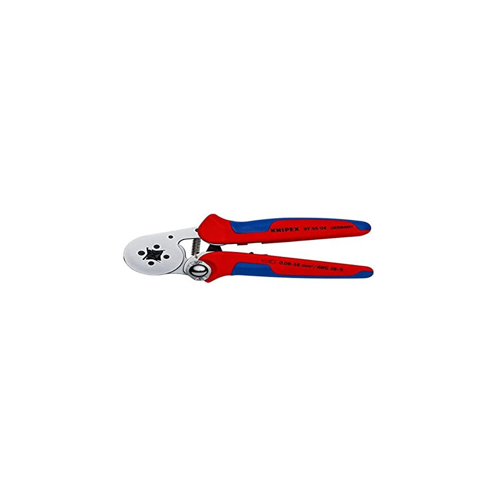 KNIPEX Self-Adjusting Crimping Pliers for wire ferrules with lateral access (180 mm) 97 55 04