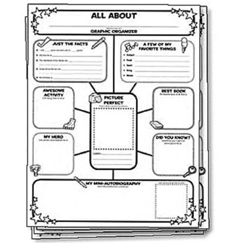 Scholastic Teaching Resources  All-About-Me Web T-Me Web