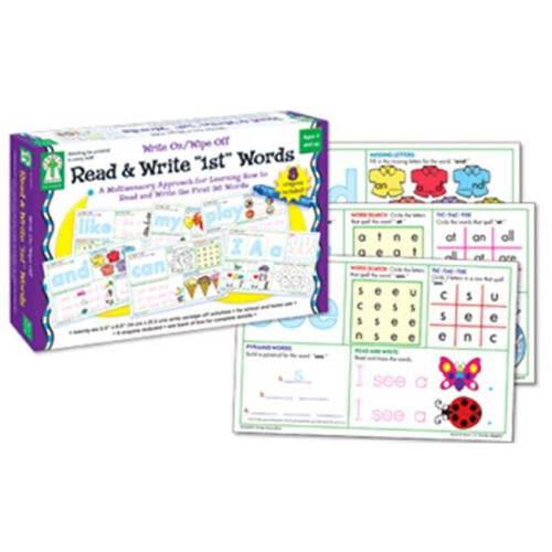 Carson Dellosa  Write On-Wipe Off Read & Write 1St- First Words Ages 4 & up