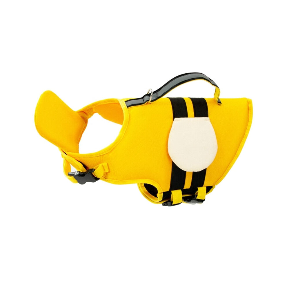 (M) Bumble Bee Dog Life Jacket