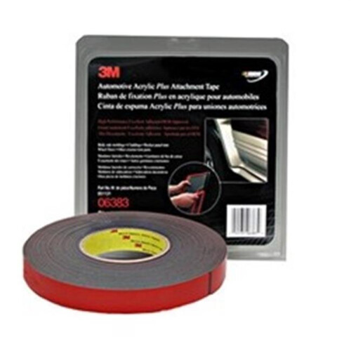 3M 3-M Company 06383 7/8 in. x 20 yd. Black Automotive Acrylic Attachment Tape