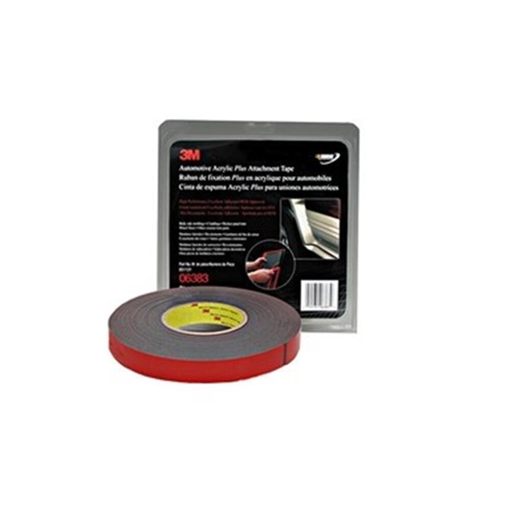 3-M Company 06383 7/8 in. x 20 yd. Black Automotive Acrylic Attachment Tape