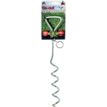 Prevue Pet Products 18 in. Heavy Duty Spiral Tie-Out Stake, Stainless Steel