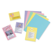 Pacon Corporation Array Card Stock Pastel 100 Sheets 5 Colors 8.5 X 11