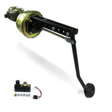 Universal Adjustable Firewall 7 in. Dual Brake Pedal Kit Adjustable Disc & Drum 3 in. Rubber Pad
