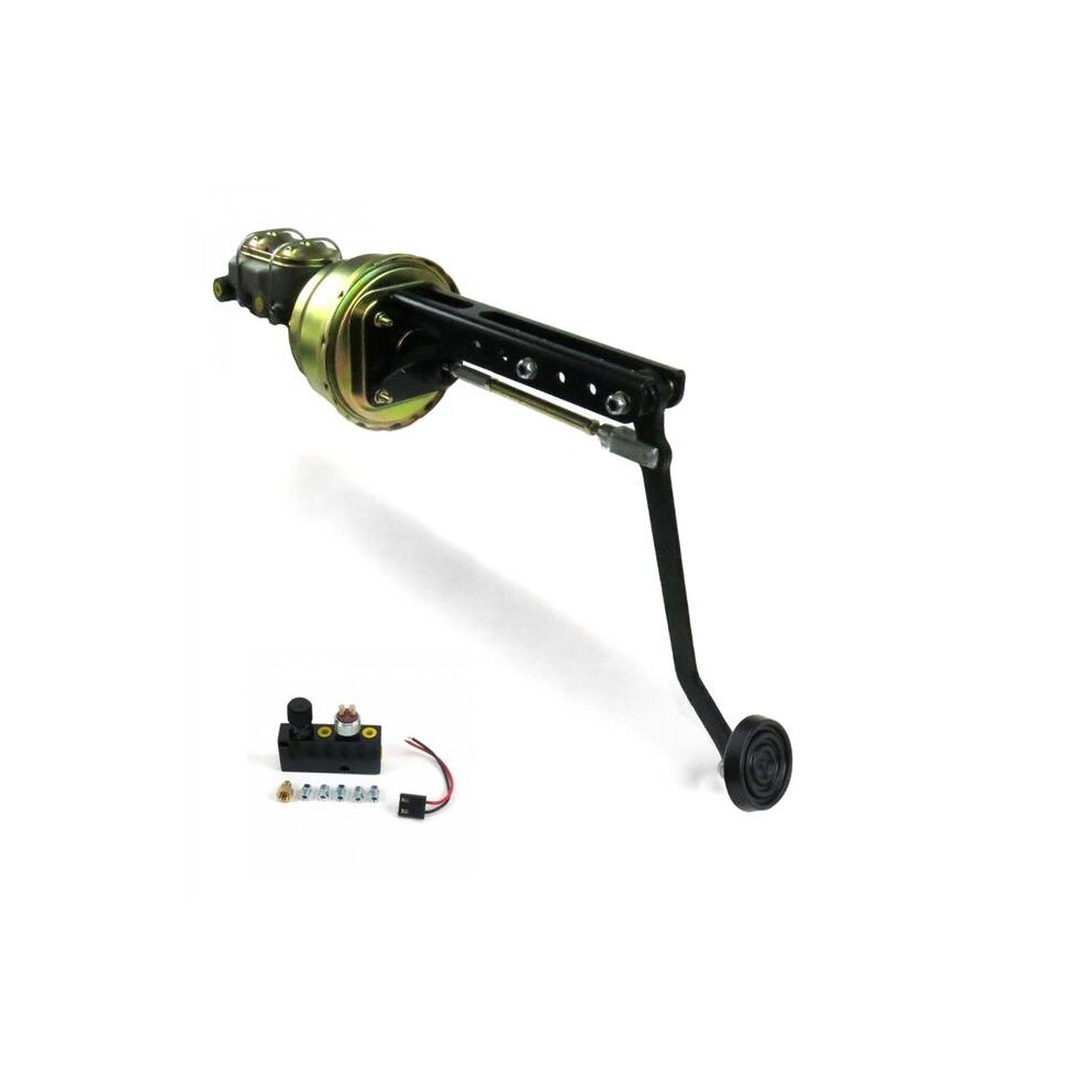 Universal Adjustable Firewall 7 In. Dual Brake Pedal Kit Adjustable Disc & Drum 3 In. Rubber Pad 745704956337