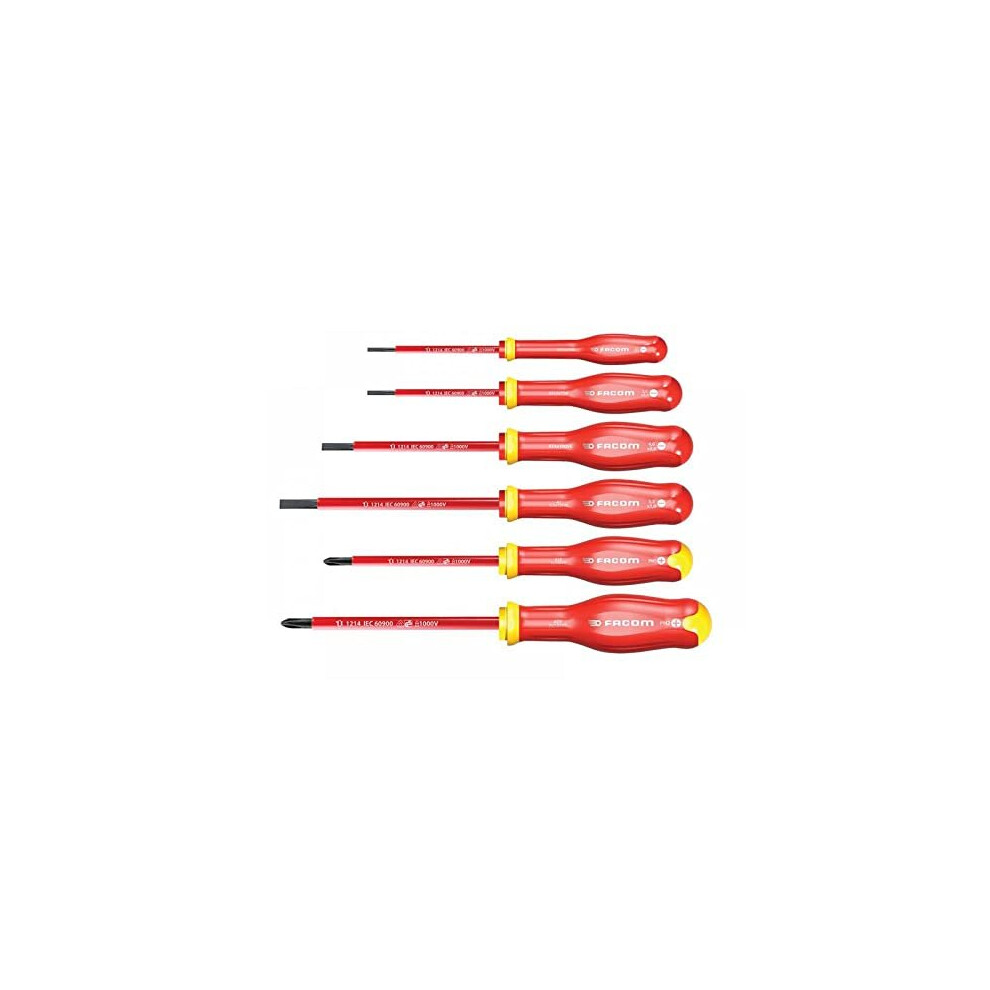 Facom Protwist Vde Screwdiver Set 6Pce Ph/Sl