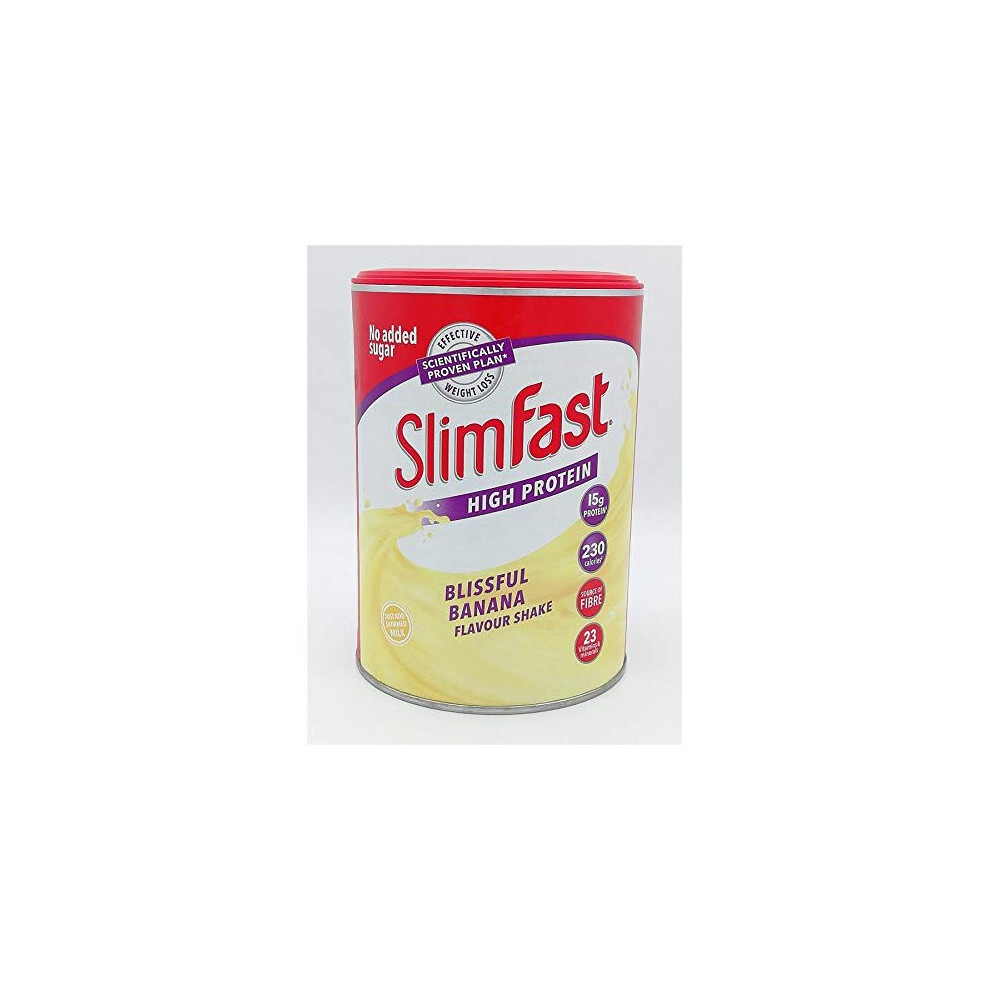 SlimFast High Protein Meal Replacement Shake Summer Banana 365g – Take Advantage of The Slim Fast Magic to Lose Weight, Feel Energised and in