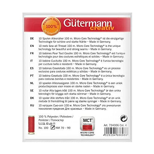 Gütermann Gütermann creativ Sewing thread set with 10 spools Sew-all Thread 100 m 2