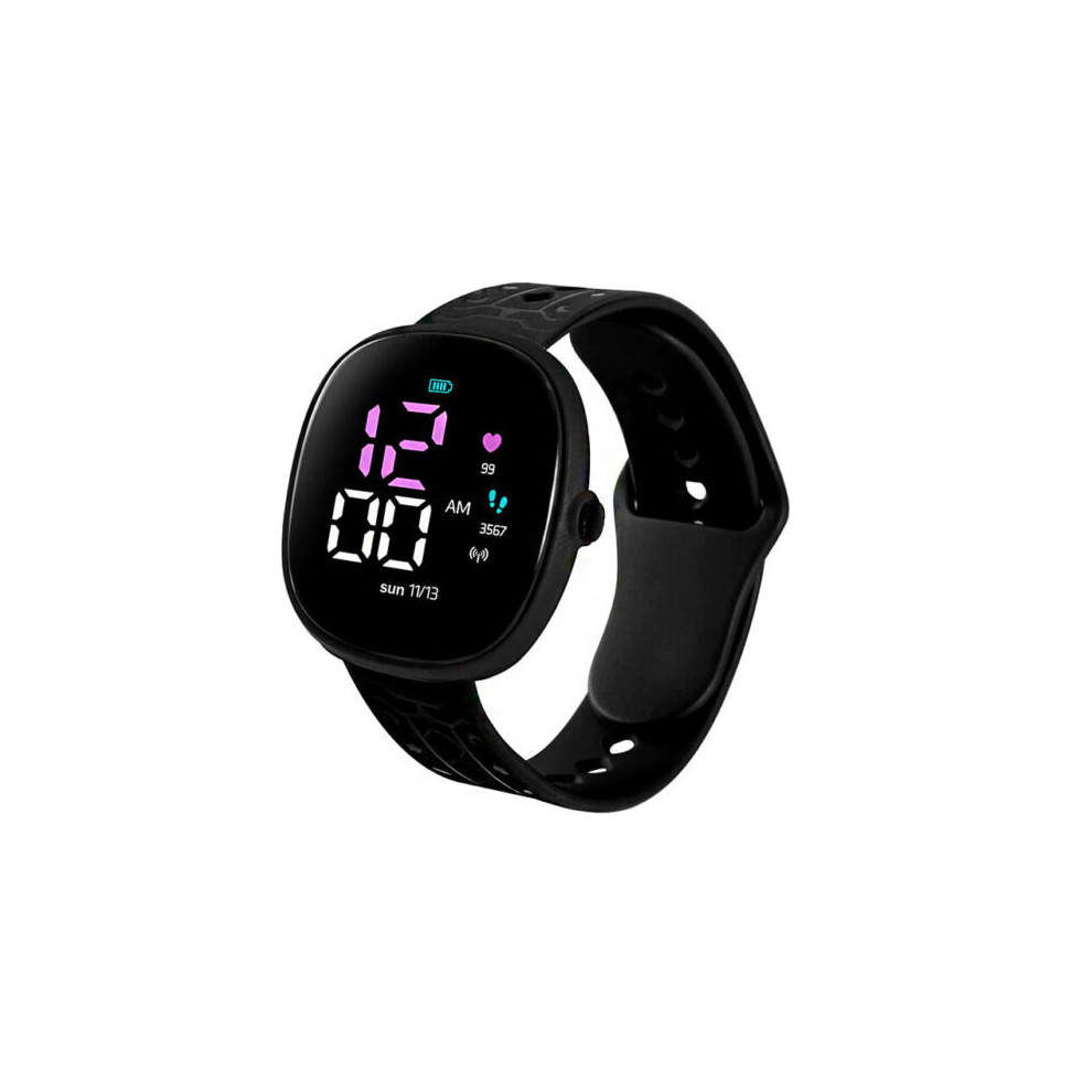 (Black) LED Electronic Digital Children Kids Watch Wrist Watch For Boys & Girls
