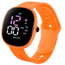(Orange) LED Electronic Digital Children Kids Watch Wrist Watch For Boys & Girls