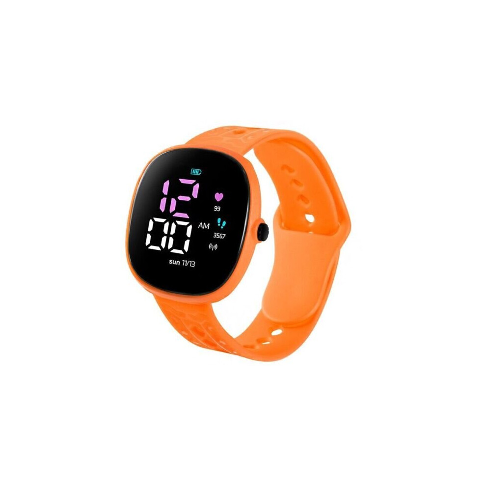 Selloria (Orange) Led Electronic Digital Children Kids Watch Wrist Watch For Boys & Girls Orange