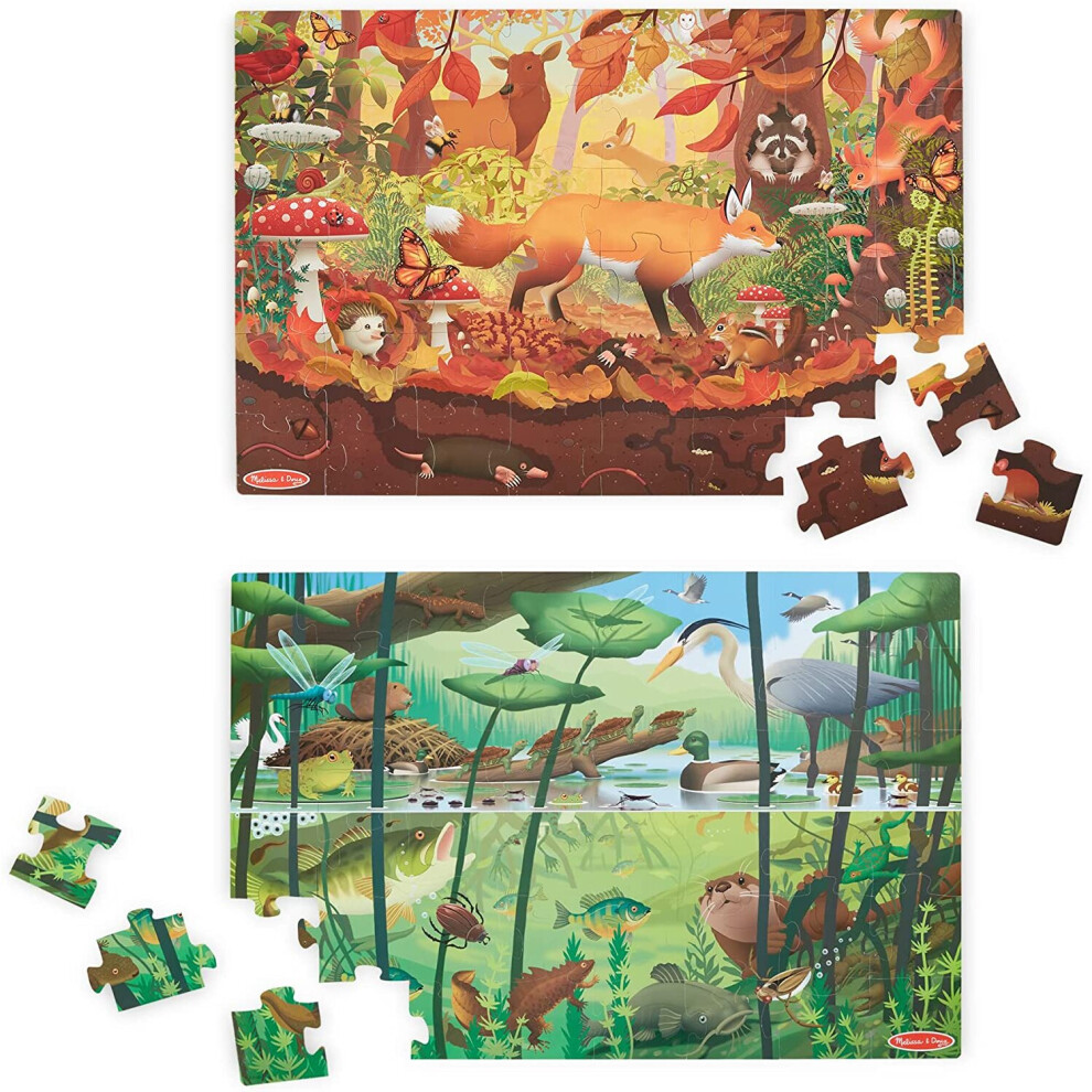 Melissa & Doug Seek & Find Cardboard Jigsaw Floor Puzzle Toy