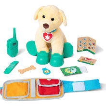 Melissa & Doug Ranger Dog Plush with Search and Rescue Gear Plush Toy - Plush Soft Toy