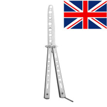 Butterfly Knife Toy Trainer Steel Unsharpen Practice Tool Sport Metal