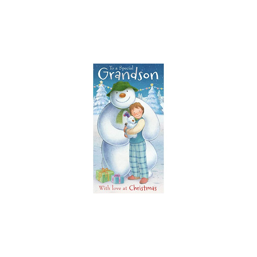 Snowman The And Snowdog Official Grandson Christmas Card