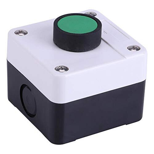 Regun Weatherproof Green Push Button Switch - Weatherproof Green Push Button Switch One Button Control Box for Gate Opener