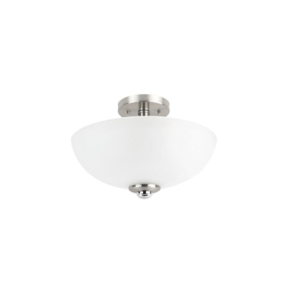 8.25 x 13 x 13 in. Hudson Brushed Nickel Ceiling Light