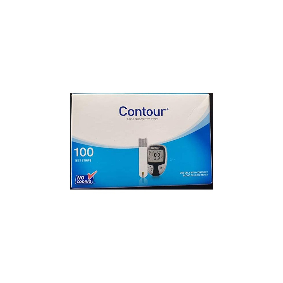 Ascencia Contour Diabetic Blood Glucose 100 Test Strips