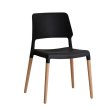 (Black) 2 X LPD RIVA DINING/OFFICE CHAIRS ONLY