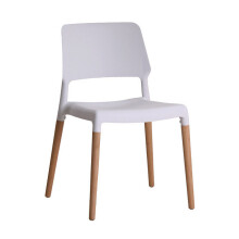 (White) 2 X LPD RIVA DINING/OFFICE CHAIRS ONLY