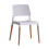 (White) 2 X LPD RIVA DINING/OFFICE CHAIRS ONLY 1