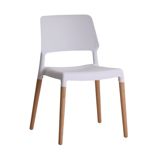 (White) 2 X LPD RIVA DINING/OFFICE CHAIRS ONLY