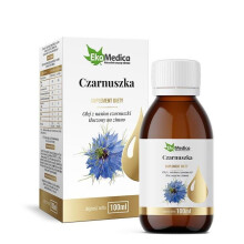 EKAMEDICA Olej z czarnuszki 100 ml – tłoczony na zimno, źródło kwasów omega-9 i omega-6, witamina E, wspiera prawidłowy poziom cholesterolu