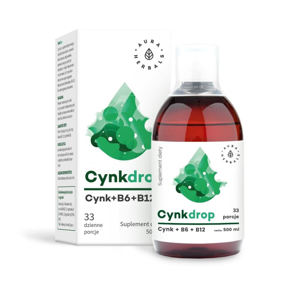 AURA HERBALS Cynkdrop Zinc liquid supplement - 500ml