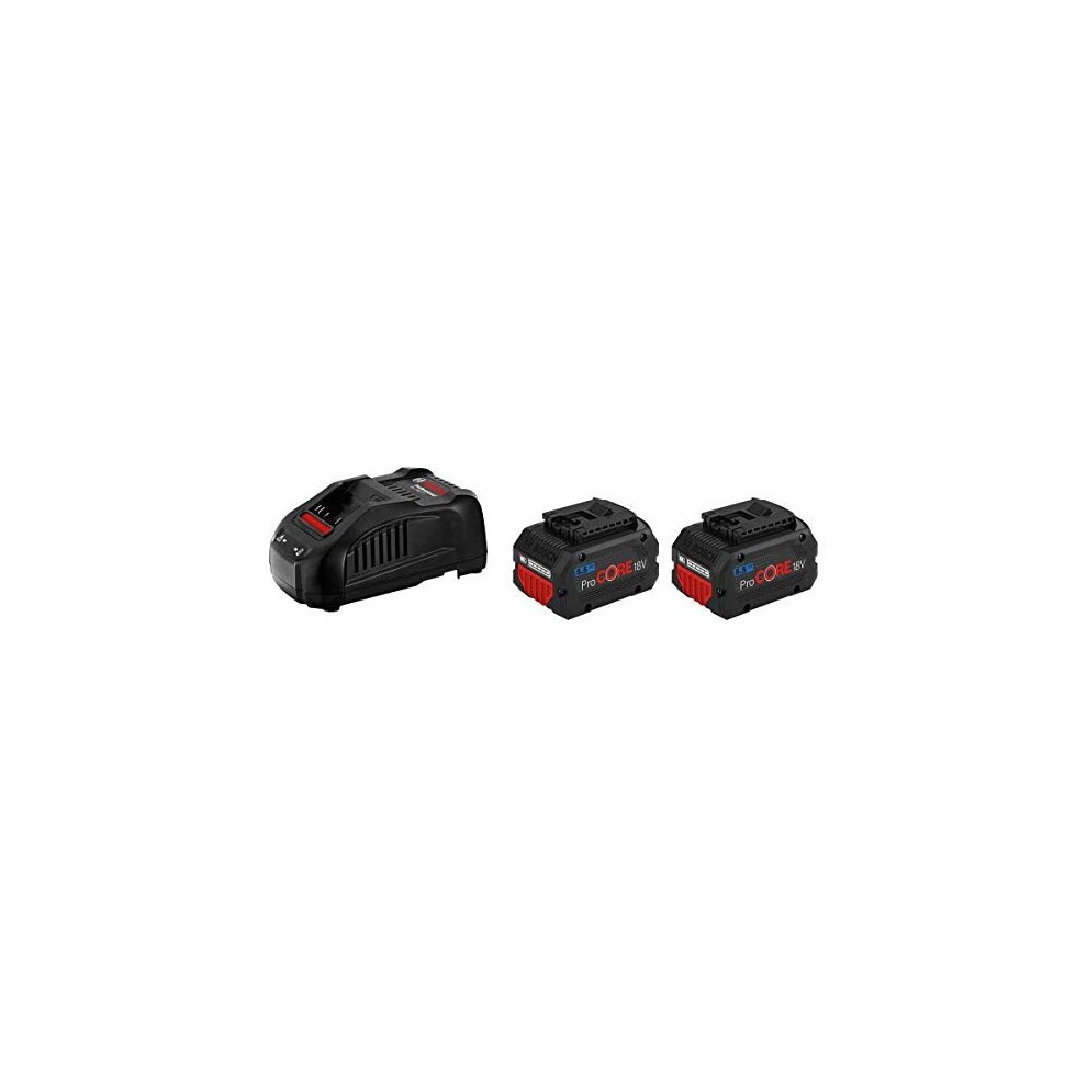 Bosch Professional 18V System Rechargeable Battery Set: 2 x ProCORE18V 5.5Ah rechargeable batteries (18 V, 955 g) + GAL 1880 CV charger
