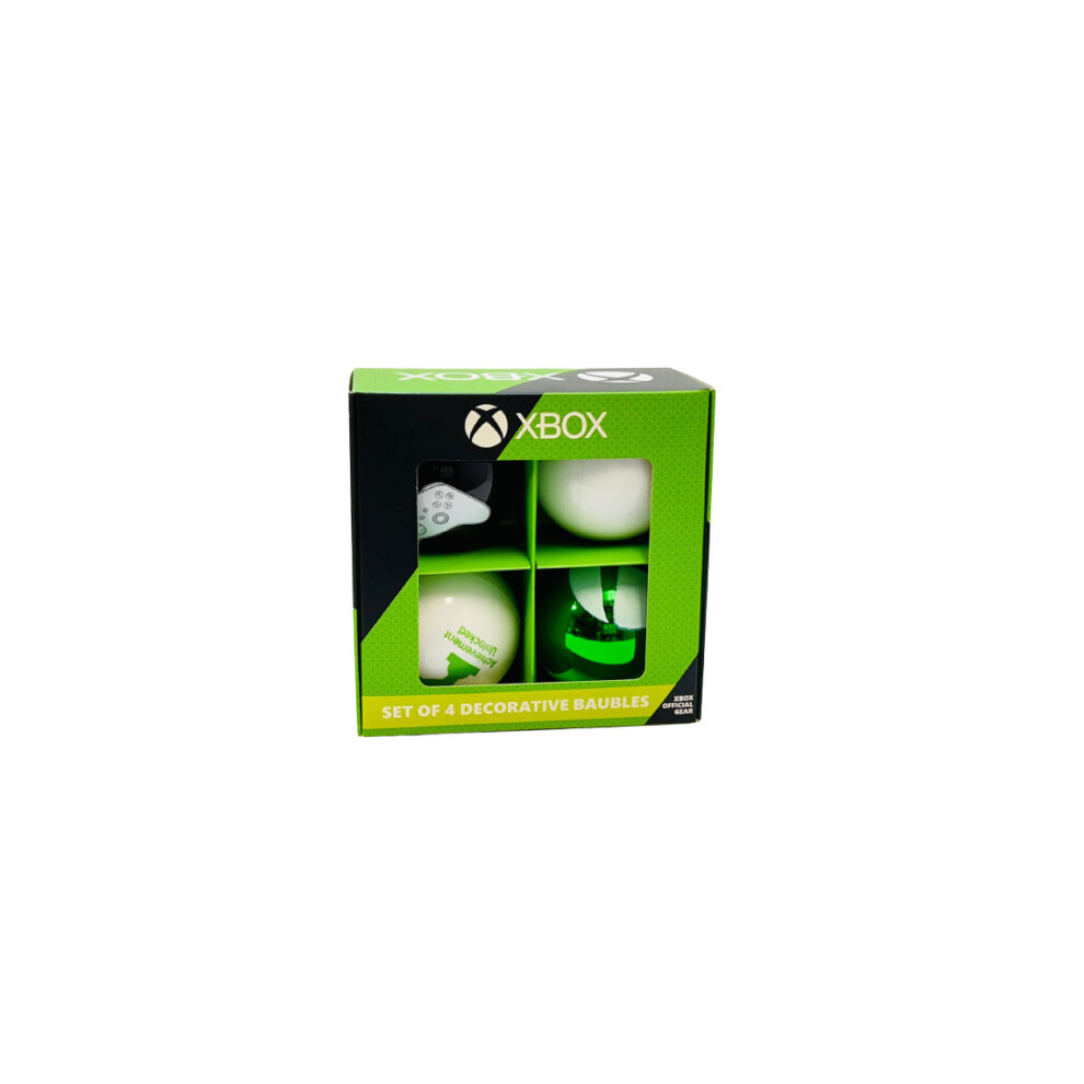 XBOX Christmas Tree Hanging Gamer Baubles Set of 4 Decorative Baubles