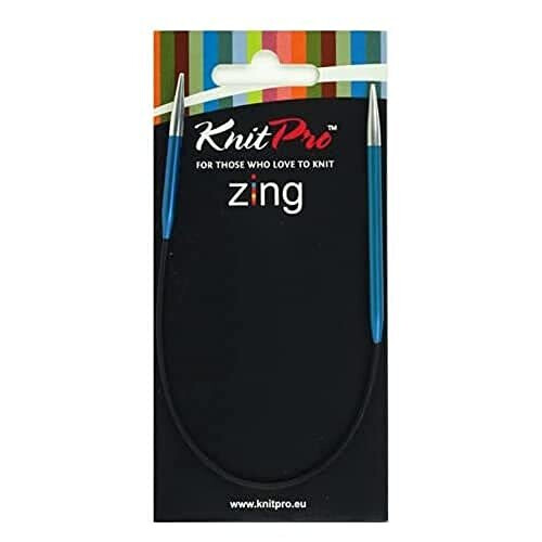 KnitPro Circular Knitting Needle, Metal, Blue, 25cm / 4mm