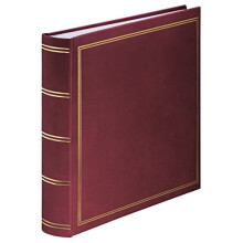 Photoalbum - Bordeaux - 30x30 cm - 80 witte pagina's - Groot formaat - Gemengd