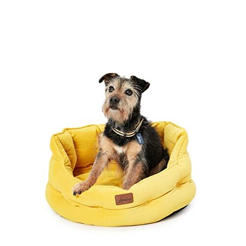 Rosewood Joules Yellow Chesterfield Style Pet Bed for Dogs and Cats