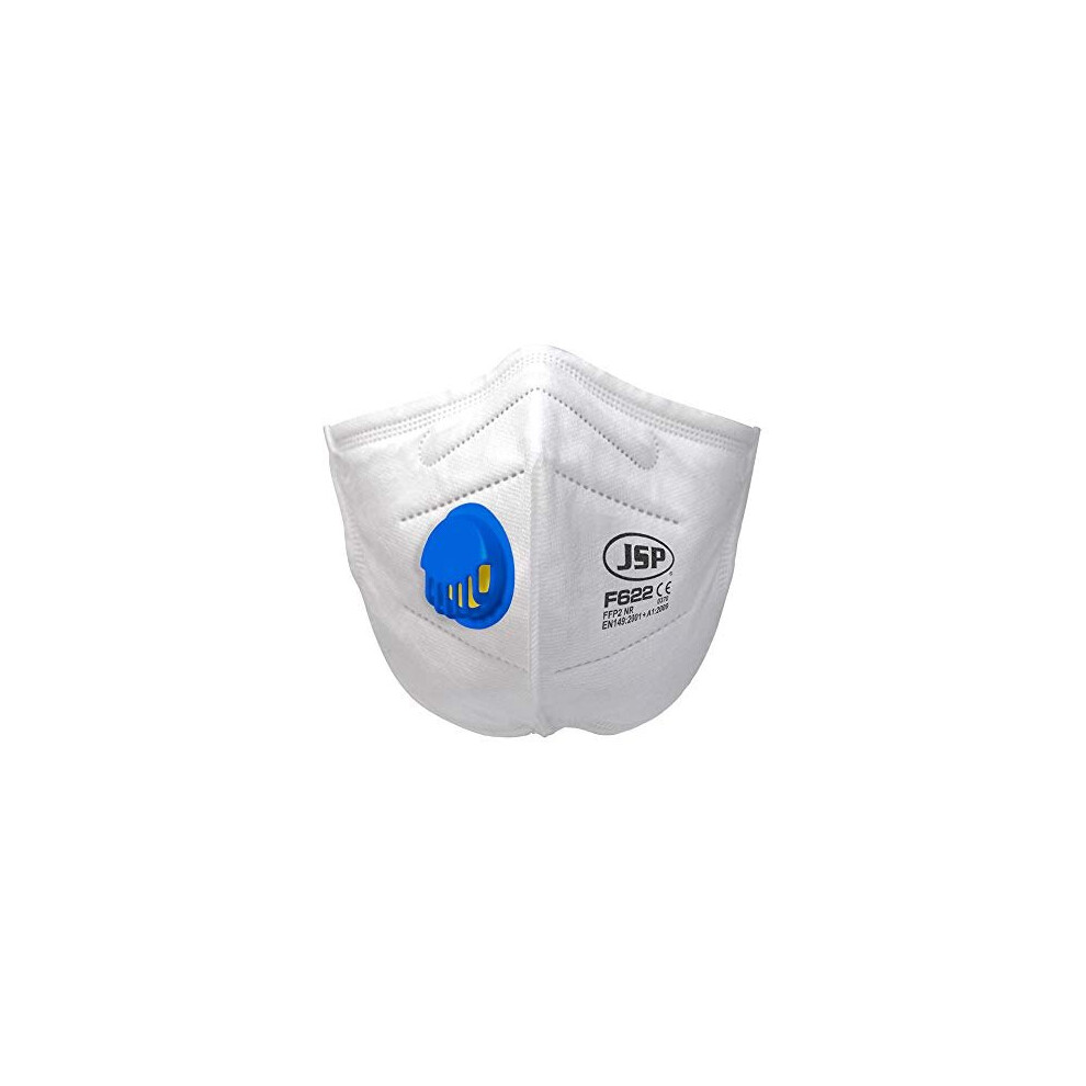 Jsp Disposable Vertical Fold Flat Mask Ffp2v (F622) - Box Of 30 - (Bgw170-000-S00) 5038428566681