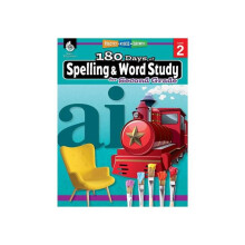 Shell Education 180 Days of Spelling & Word Study, Grade 2