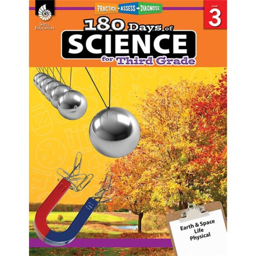 Shell Education  180 Days of Science Book for Grade 3