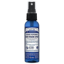 Dr. Bronner's Peppermint Hand Hygiene Sanitizer Spray 59Ml, Clear