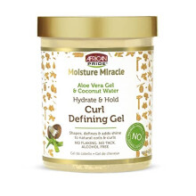 African Pride Moisture Miracle Hydrate & Hold Curl Defining Hair Gel, 18 oz för naturliga lockar
