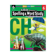 Shell Education  180 Days of Spelling & Word Study, Grade 6
