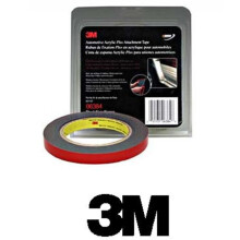 3M Company 1/2" x 5 Yards Black Automotive Acrylic Attachment Tape