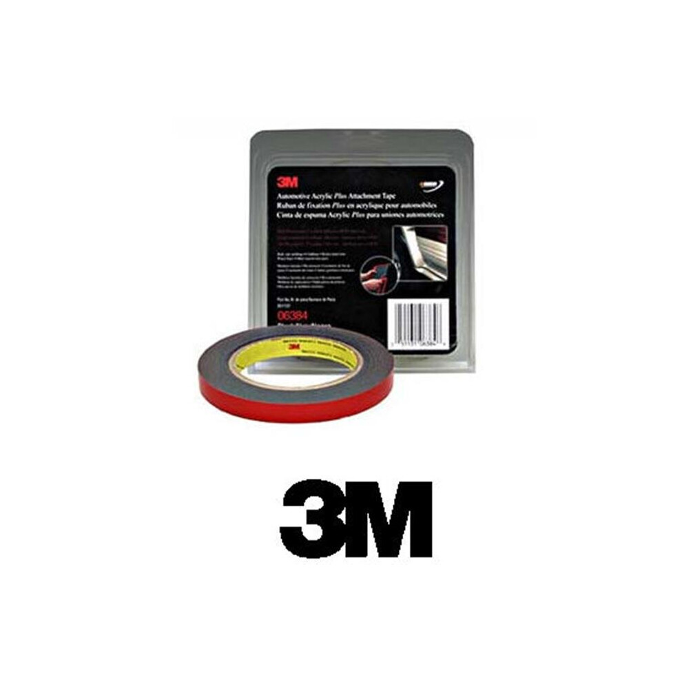 3M Company  1/2" x 5 Yards Black Automotive Acrylic Attachment Tape