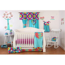One Grace Place  Terrific Tie Dye Infant 3 Piece Crib Bedding Set