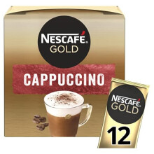 Nescafé Gold Cappuccino Unsweetened 12 Sachets, 170.4g